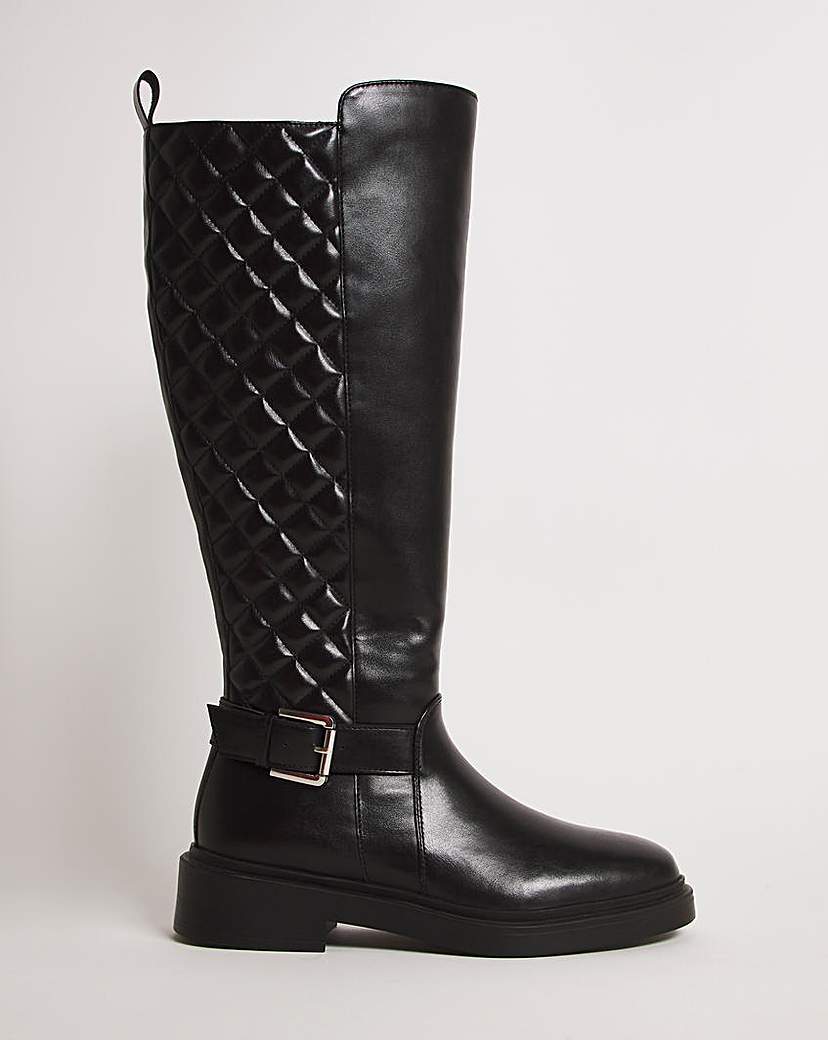 Quilted High Leg Boot E Curvy