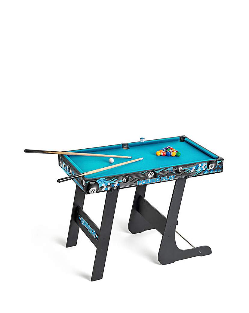 New In - Power Play Pool 3ft Folding Games Table
