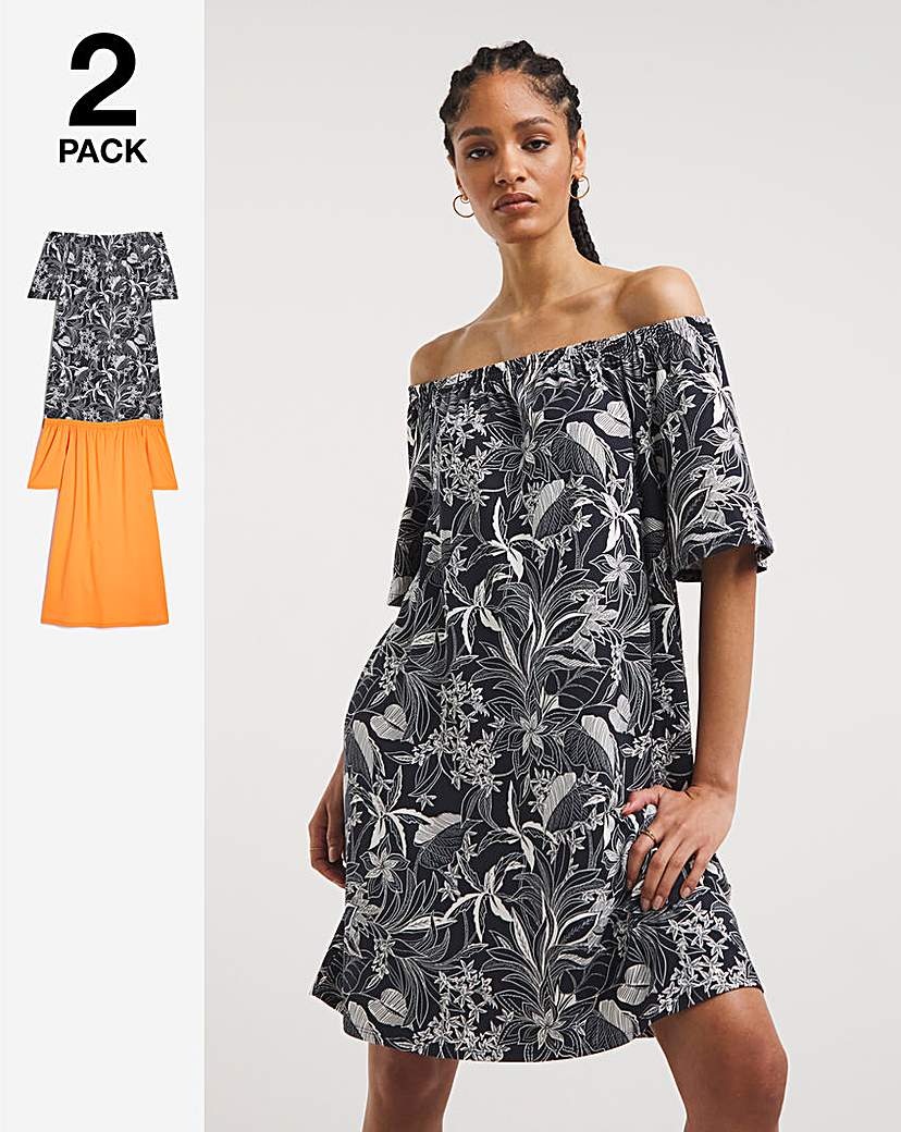 Two Pack Bardot Dress