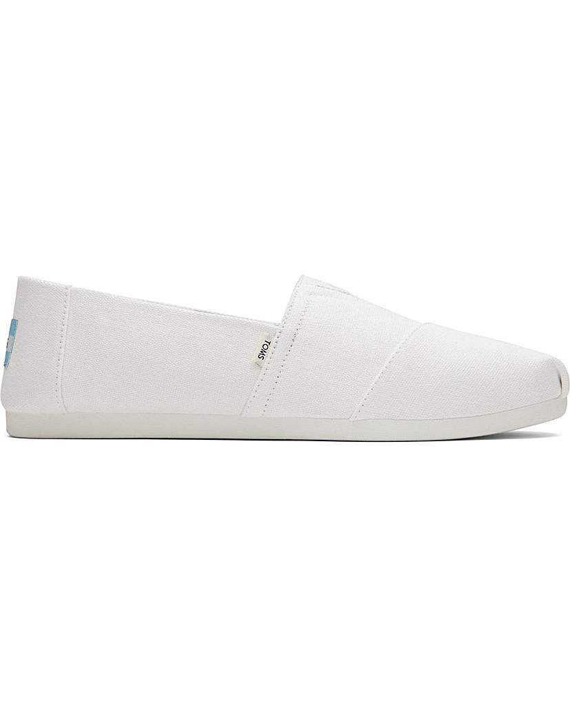 TOMS Alpargata Shoes White TOMS Size 8