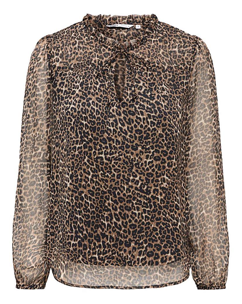 ONLY DITSY ANIMAL PRINT BLOUSE