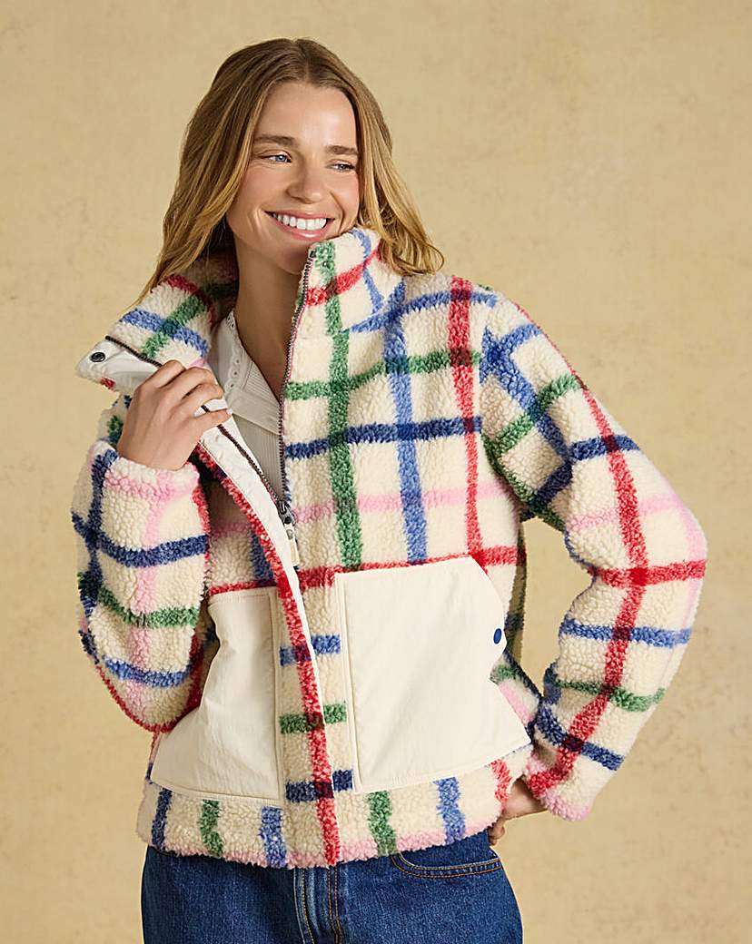 Joules Lottie Check Fleece