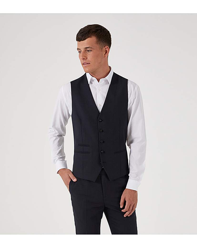 Skopes Newman Suit Waistcoat Black
