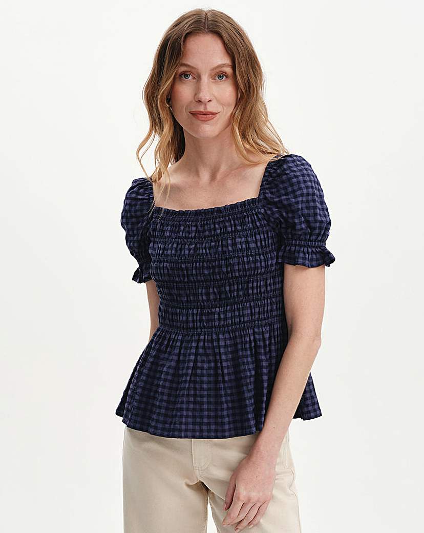Finery London Women's Navy Cynthia Top Size 16