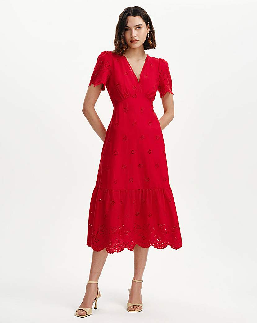 Finery London Red Quinn Dress - Size 20