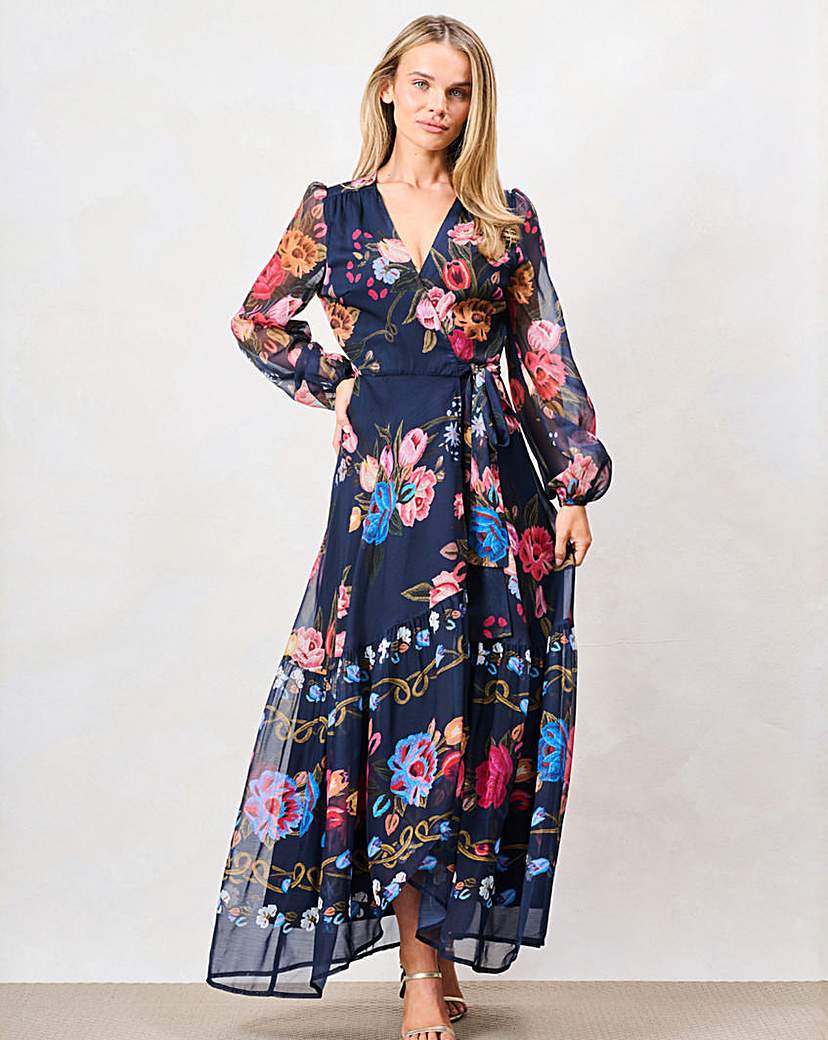 Hope & Ivy The Salem Wrap Dress