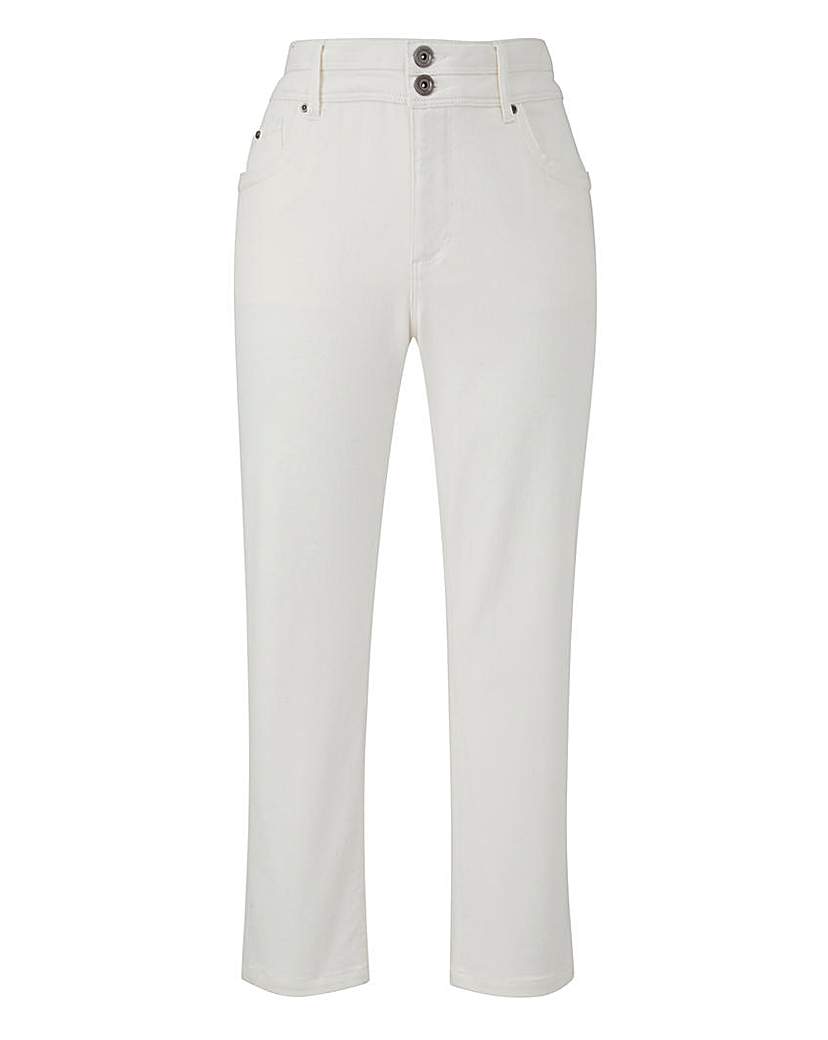 White Shape & Sculpt Crop Jeans