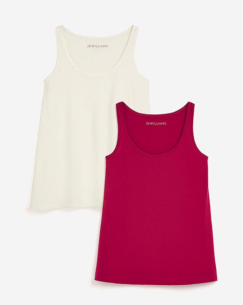 Pink & Ivory 2 Pack Swing Vests