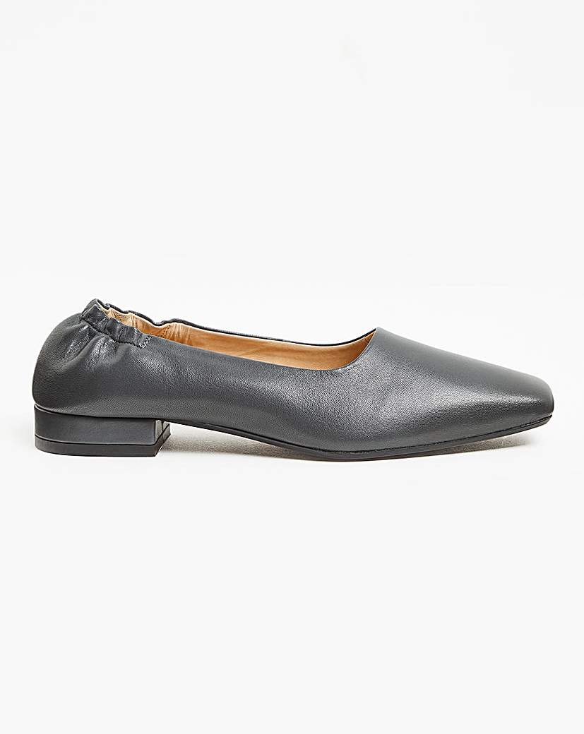 Leather Slip On Loafer EEE Fit - Slate Grey