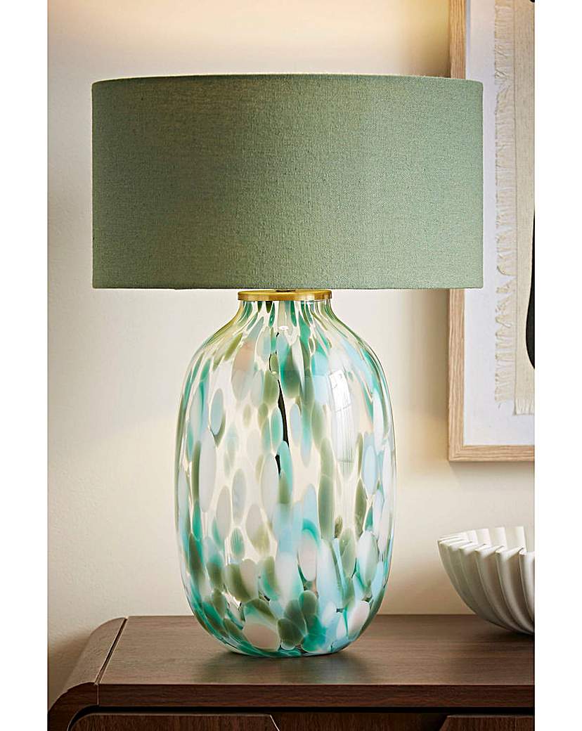 Belinda Green Confetti Table Lamp