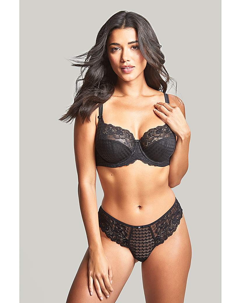 Panache Plus Size Envy Full Cup Wired Bra In Black | UK Size 28F Women's