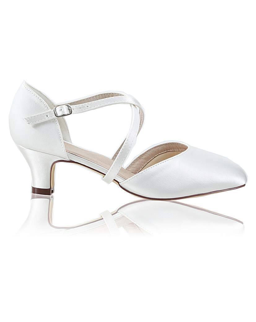 Perfect Renate Wide Fit Satin Low Heel
