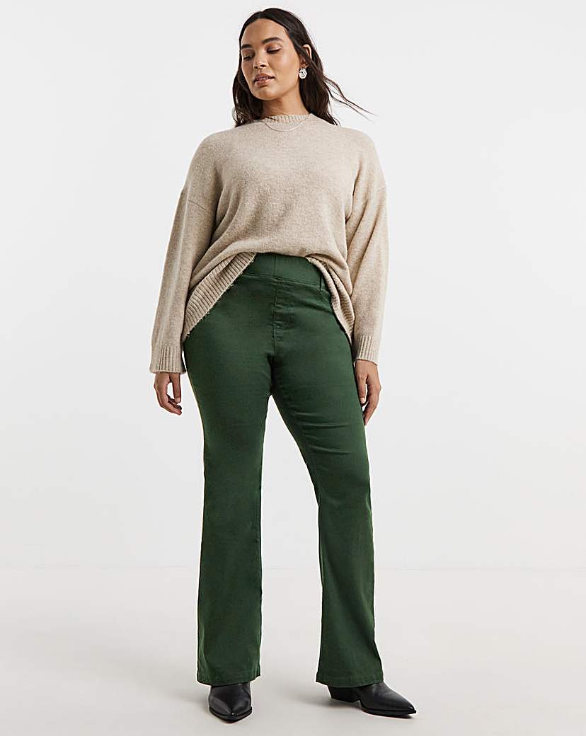 New In - Khaki Flare Leg Jegging