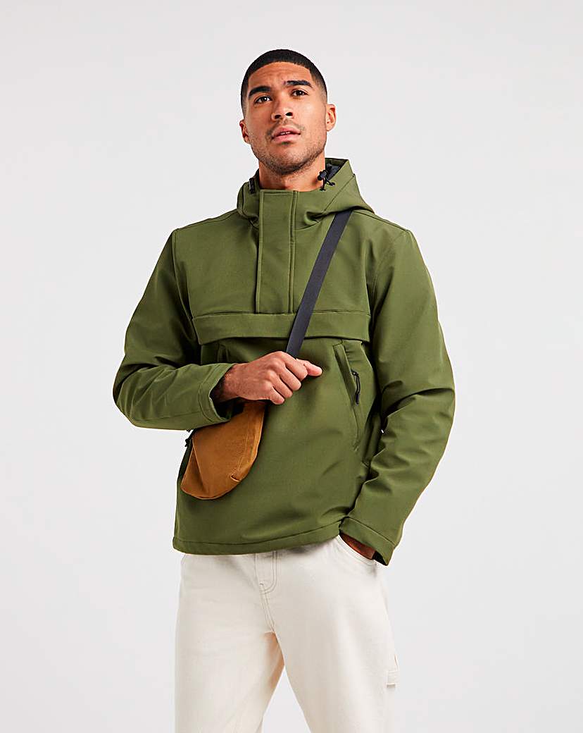 khaki green overhead jacket