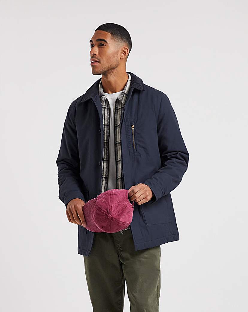 Navy Cotton Worker Jacket