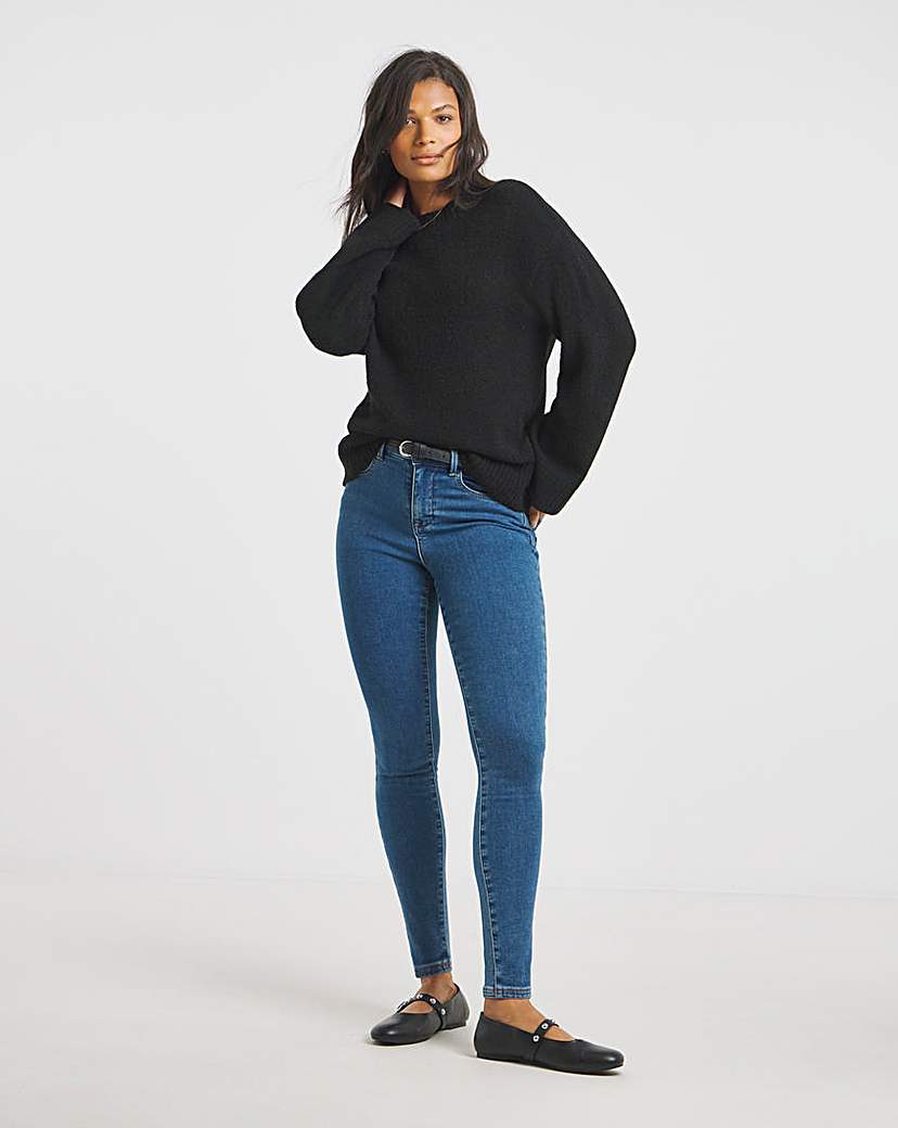 New In - Mid Wash Skinny Cosy Jeans
