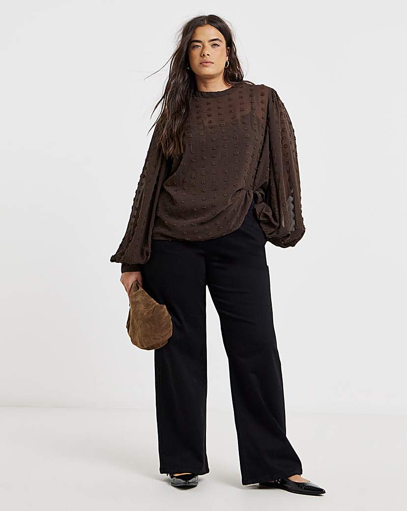 New In - Black Cosy Weekender Wide Leg Jegging