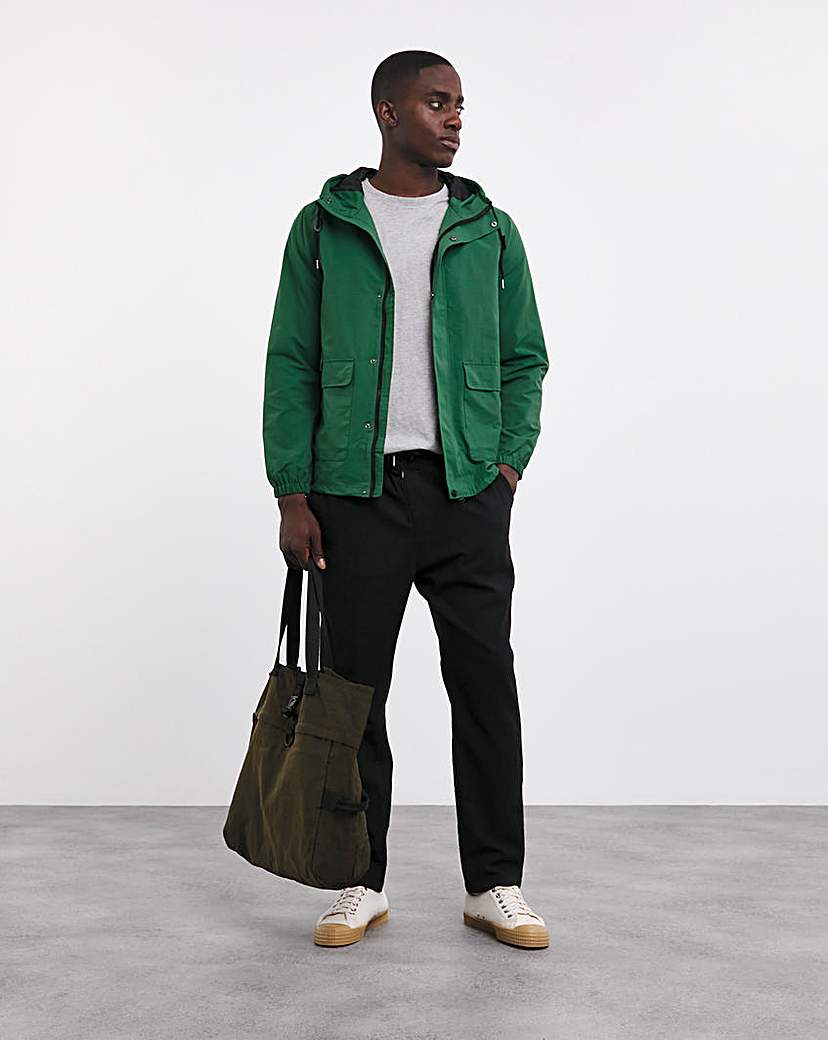 Hooded Lightweight Green Jacket