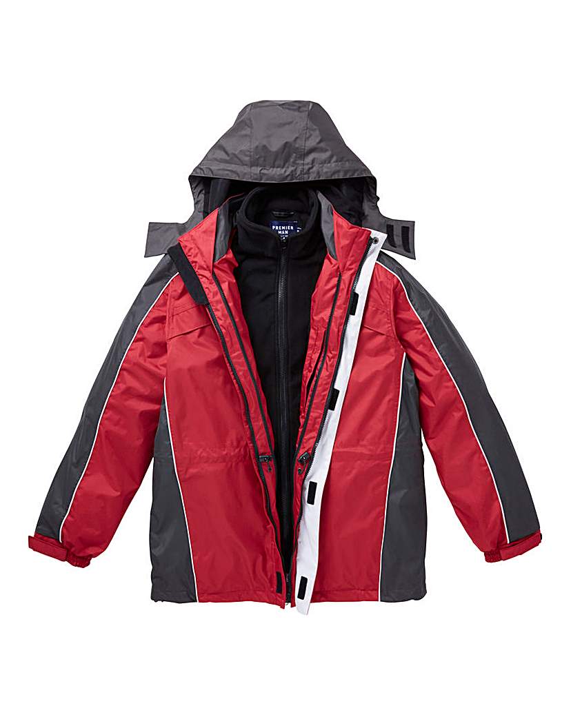 Red 3 in 1 Jacket R