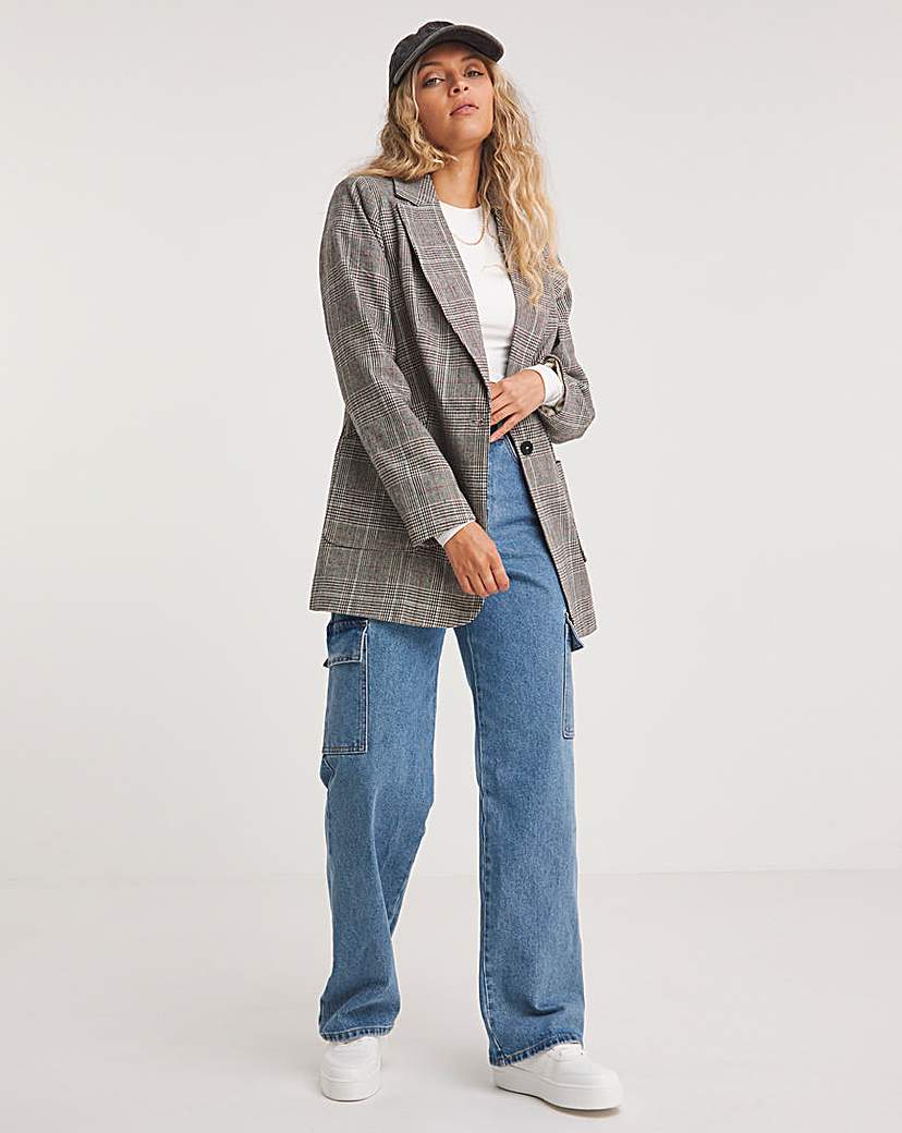 Check Single Breasted Blazer