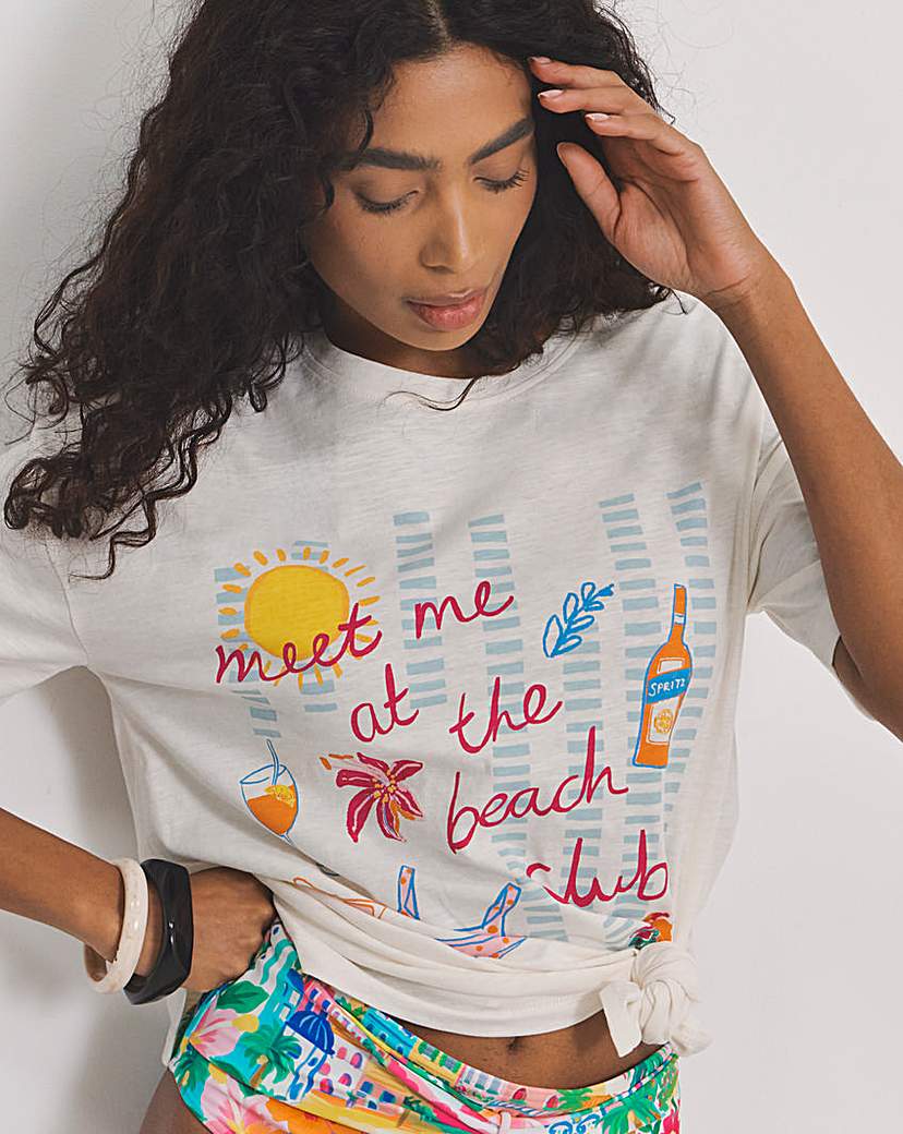 Graphic Beach Tshirt