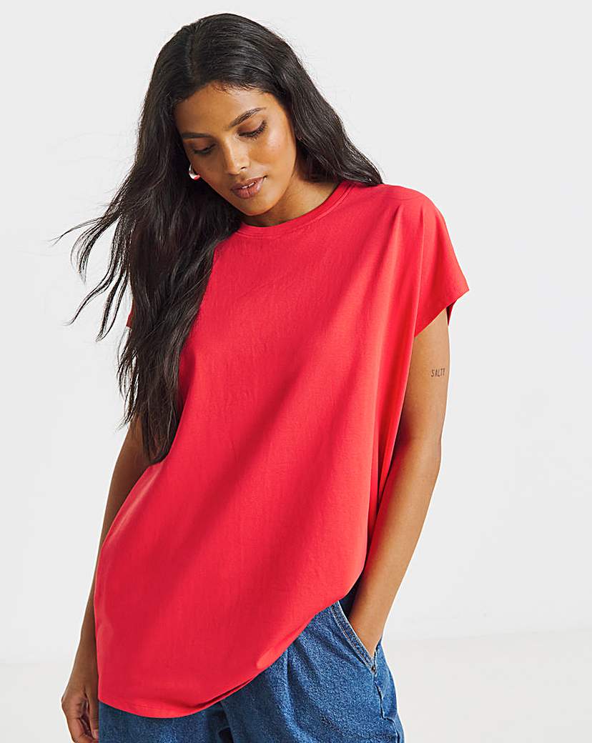 New In - Slouchy Dip Back T-Shirt