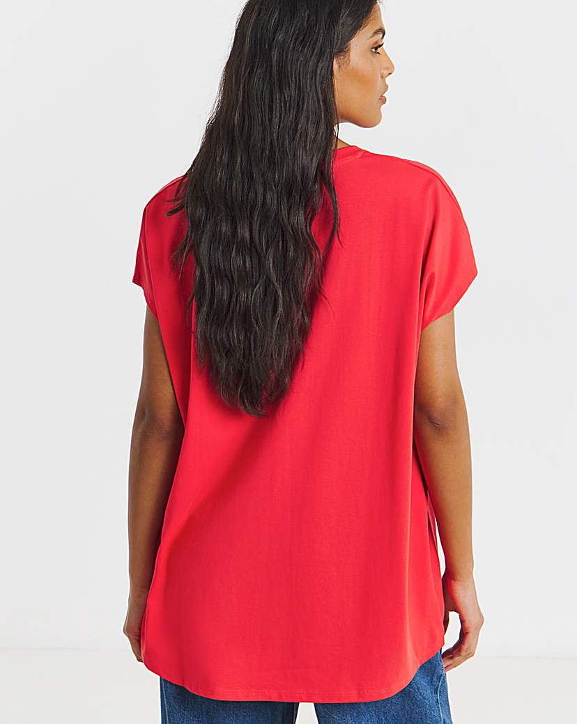 Slouchy Dip Back T-Shirt