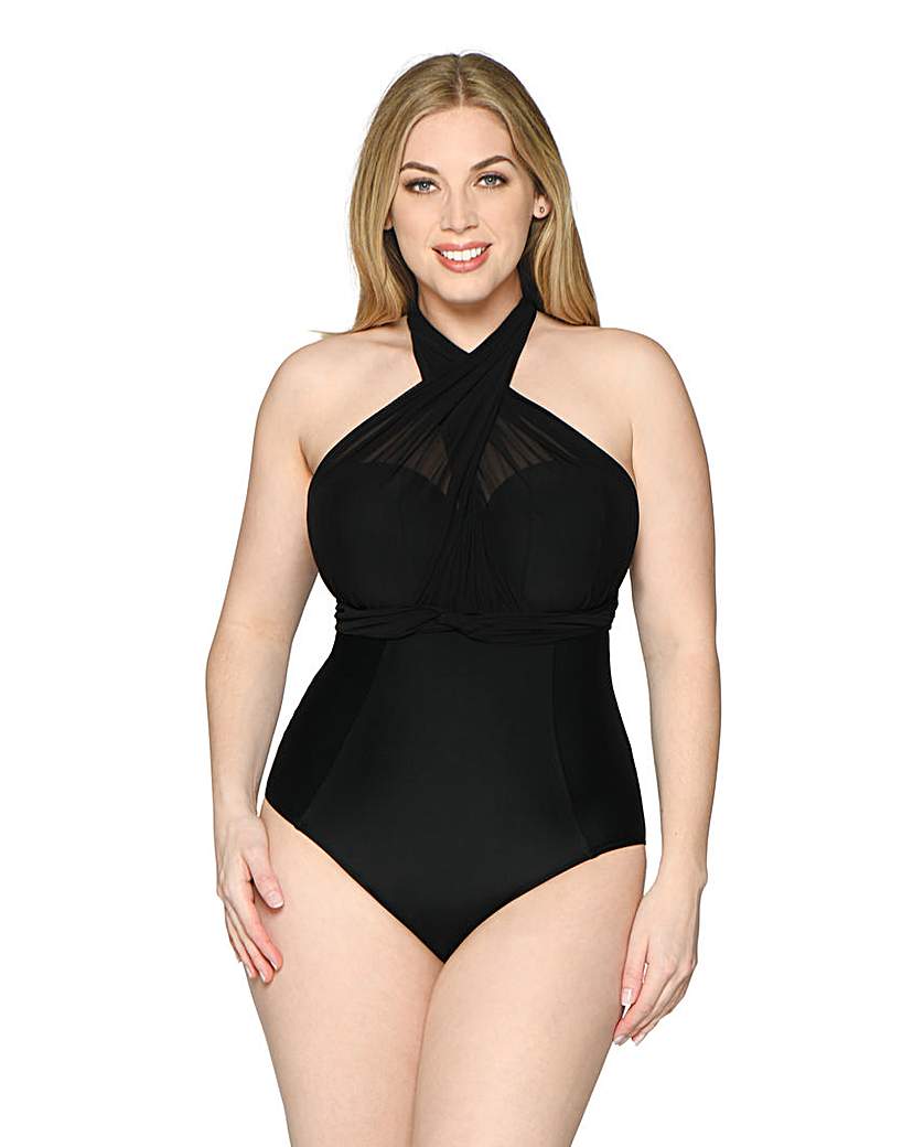 Curvy Kate Black Wrapsody Bandeau Swimsuit