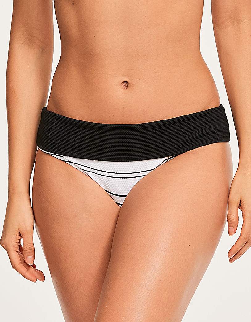 Image of Figleaves Amalfi Stripe Fold Brief