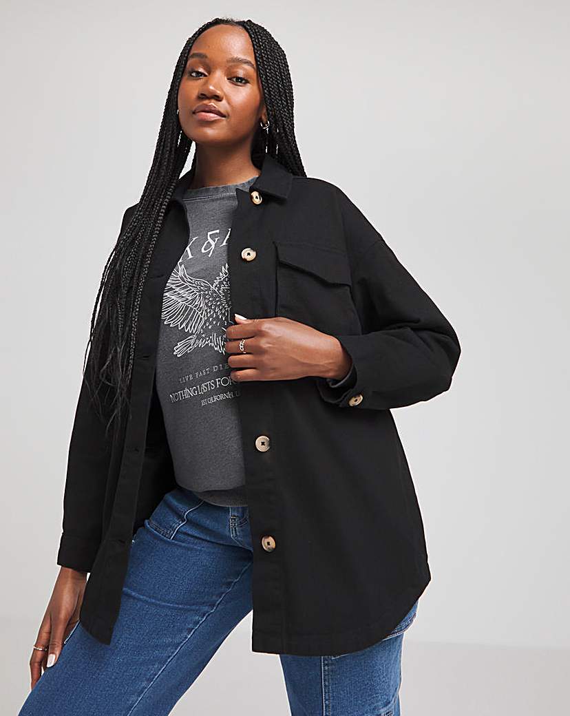 Utility Style Plus Size Jacket Simply Be