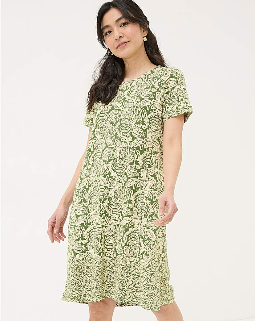 FatFace Simone Damask Jersey Dress