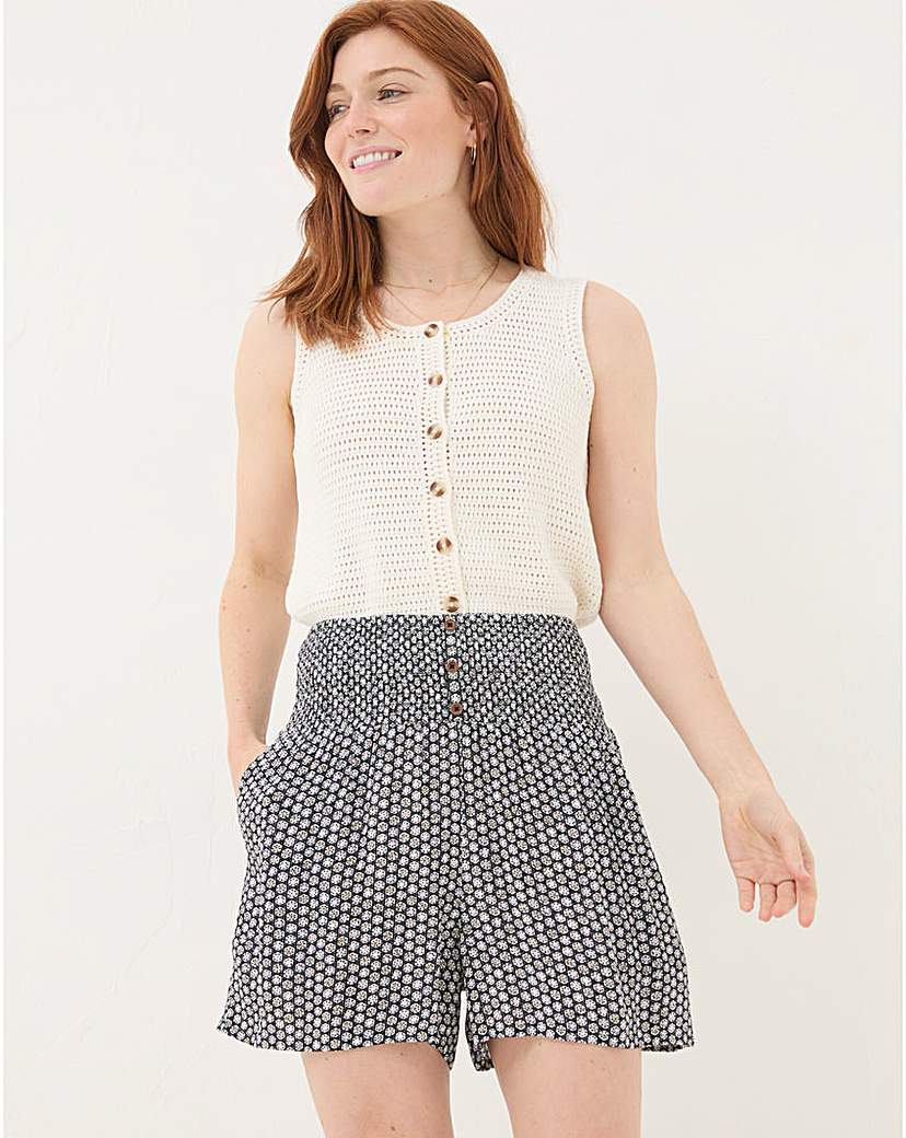 FatFace Rylee Star Geo Shirred Short