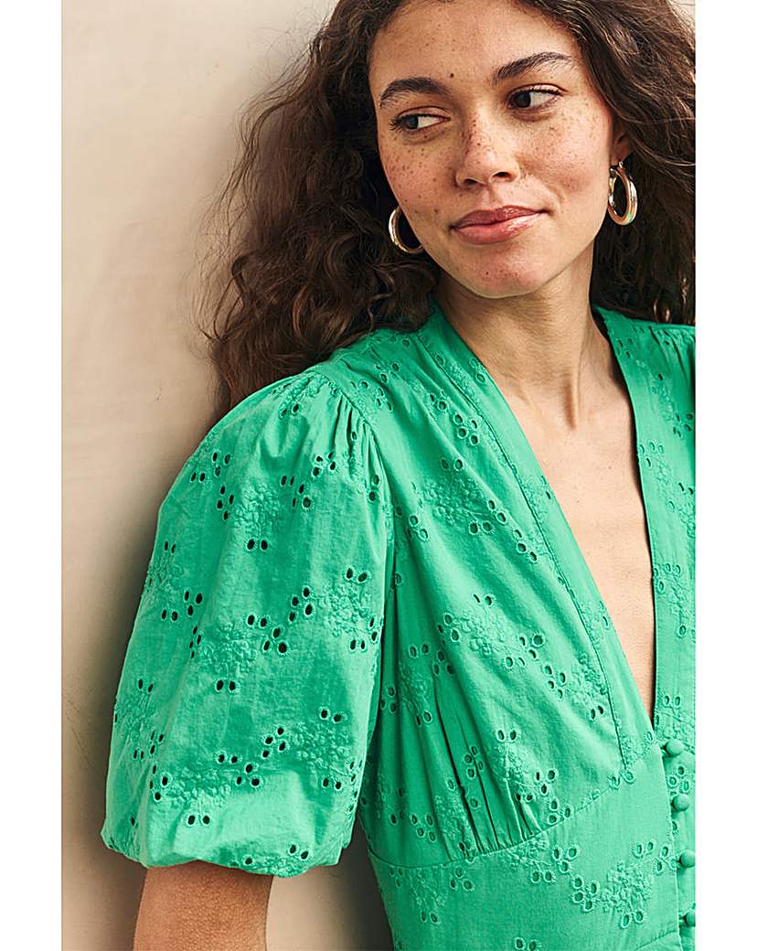 Nobody's Child Green Midi Dress