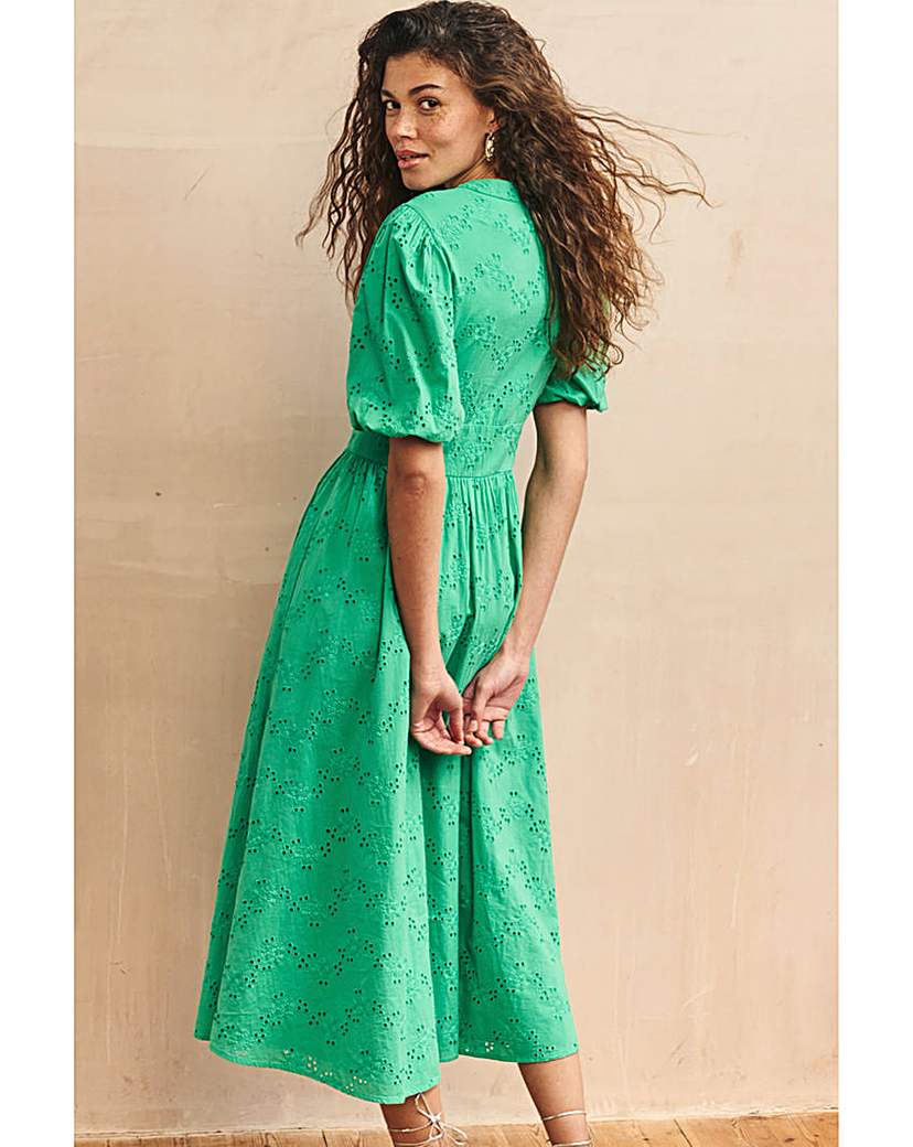Nobody's Child Green Midi Dress