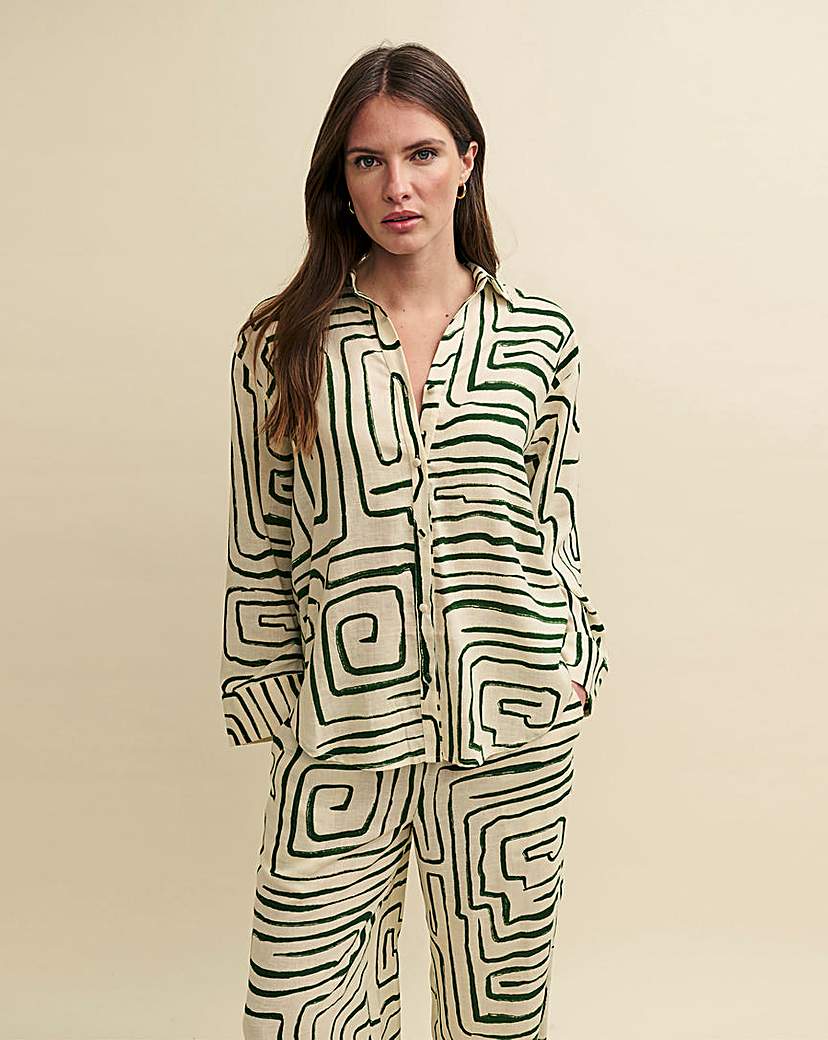 Nobody's Child Linen-blend Shirt