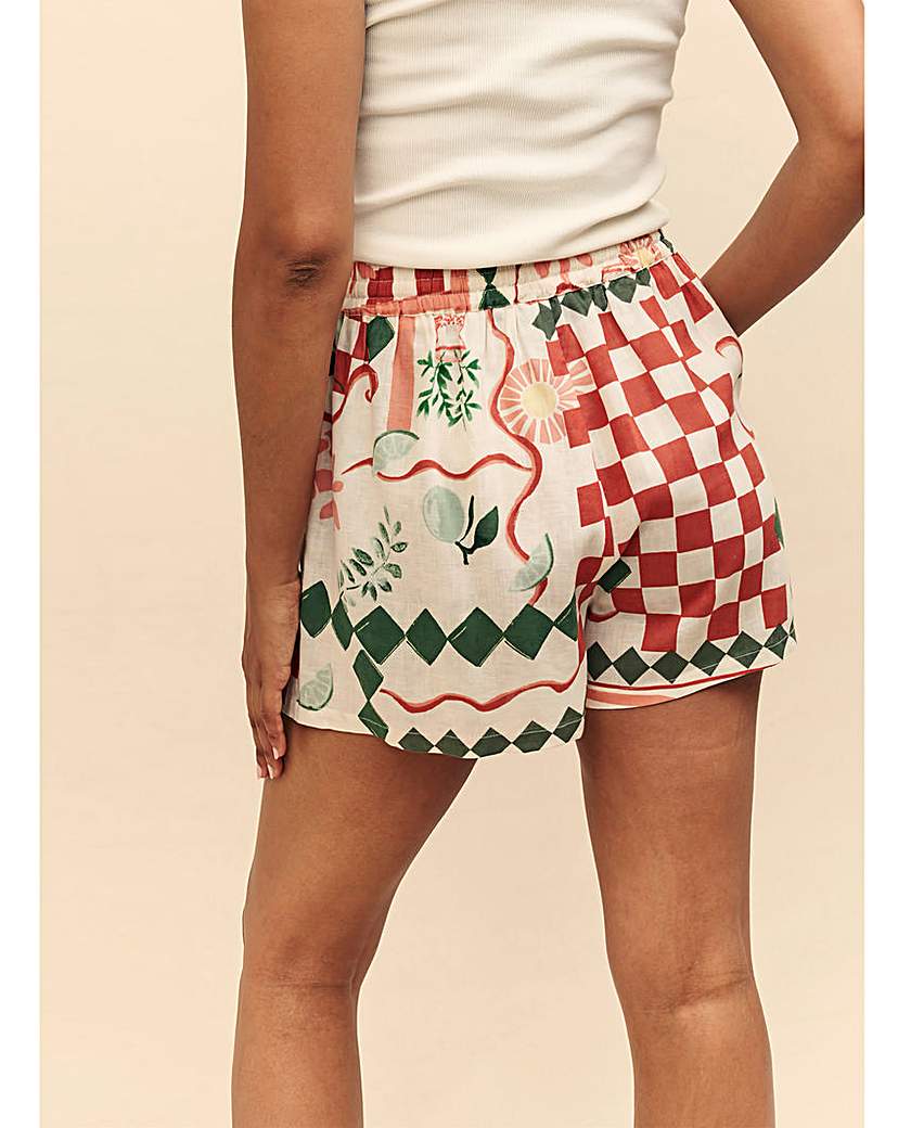 Nobody's Child Linen-blend Short