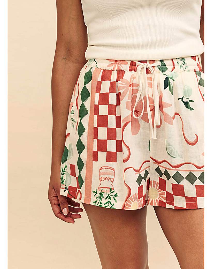 Nobody's Child Linen-blend Short