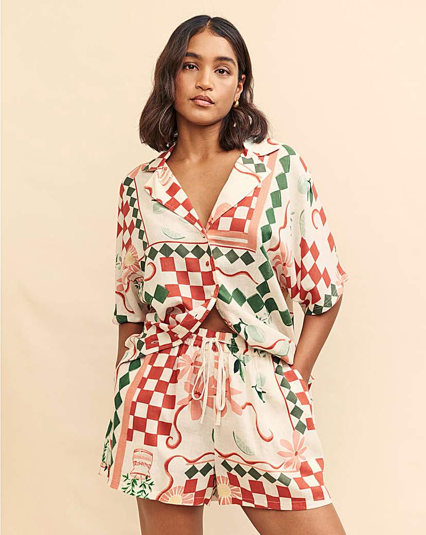 Nobody's Child Linen-blend Short