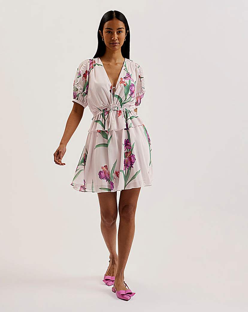 Ted Baker Merieli V Neck Mini Dress