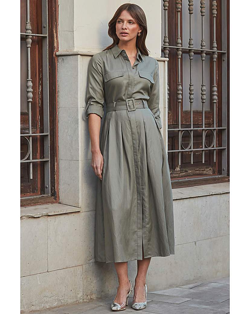 Sosandar Belted Utility Dress