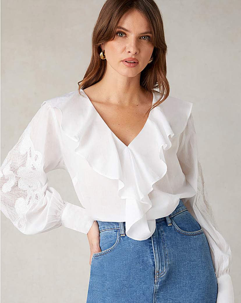 Ro&Zo Embroidered Blouse