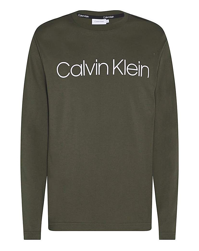 Image of Calvin Klein Long Sleeve Logo T-Shirt