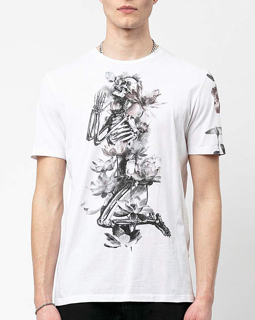 Image of Religion Lotus Skelton T-Shirt