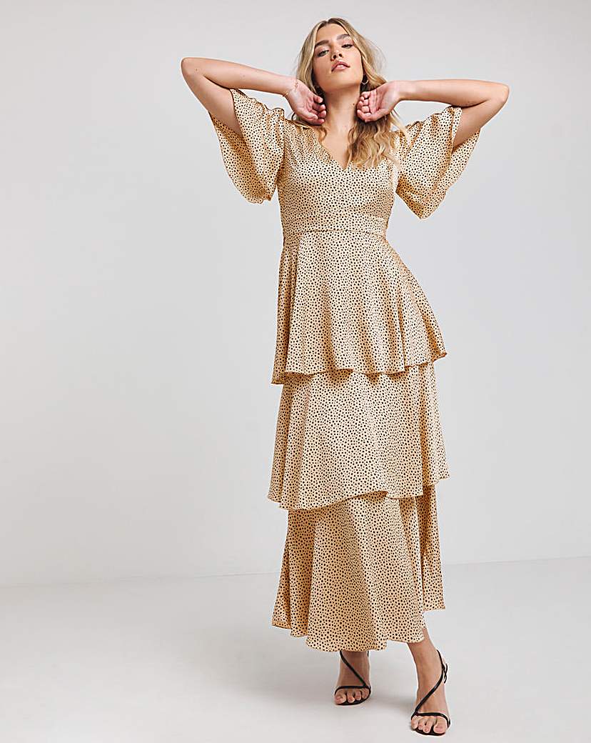 Flounce London Tiered Maxi Dress