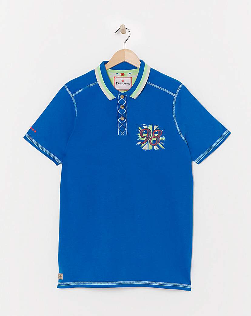 Joe Browns Badged Polo Shirt Long Length …