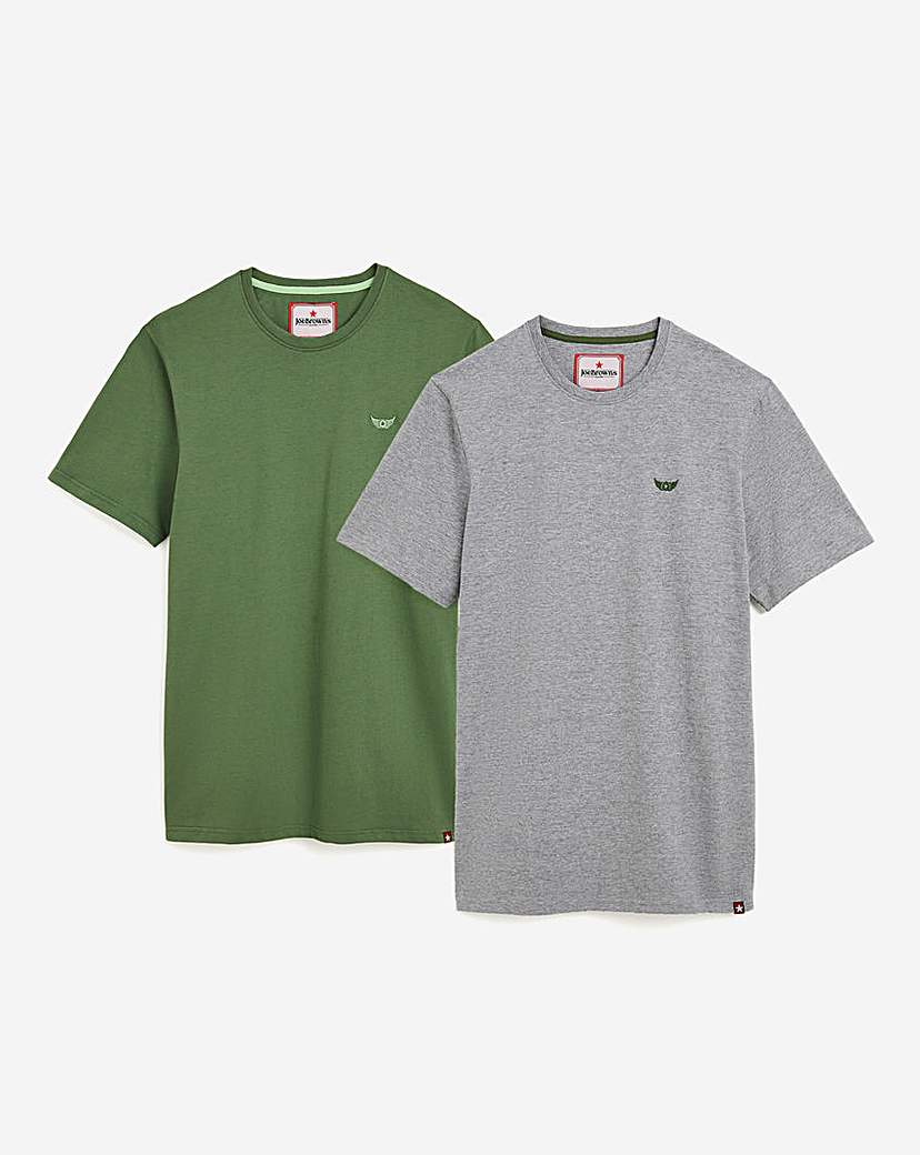 Joe Browns 2 Pack Tee Long Length