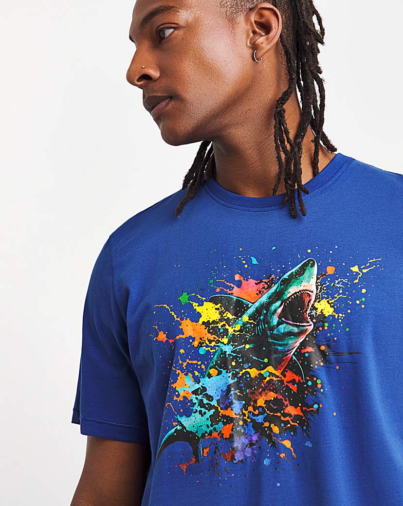 Joe Browns Paint Splatter Shark T-Shirt