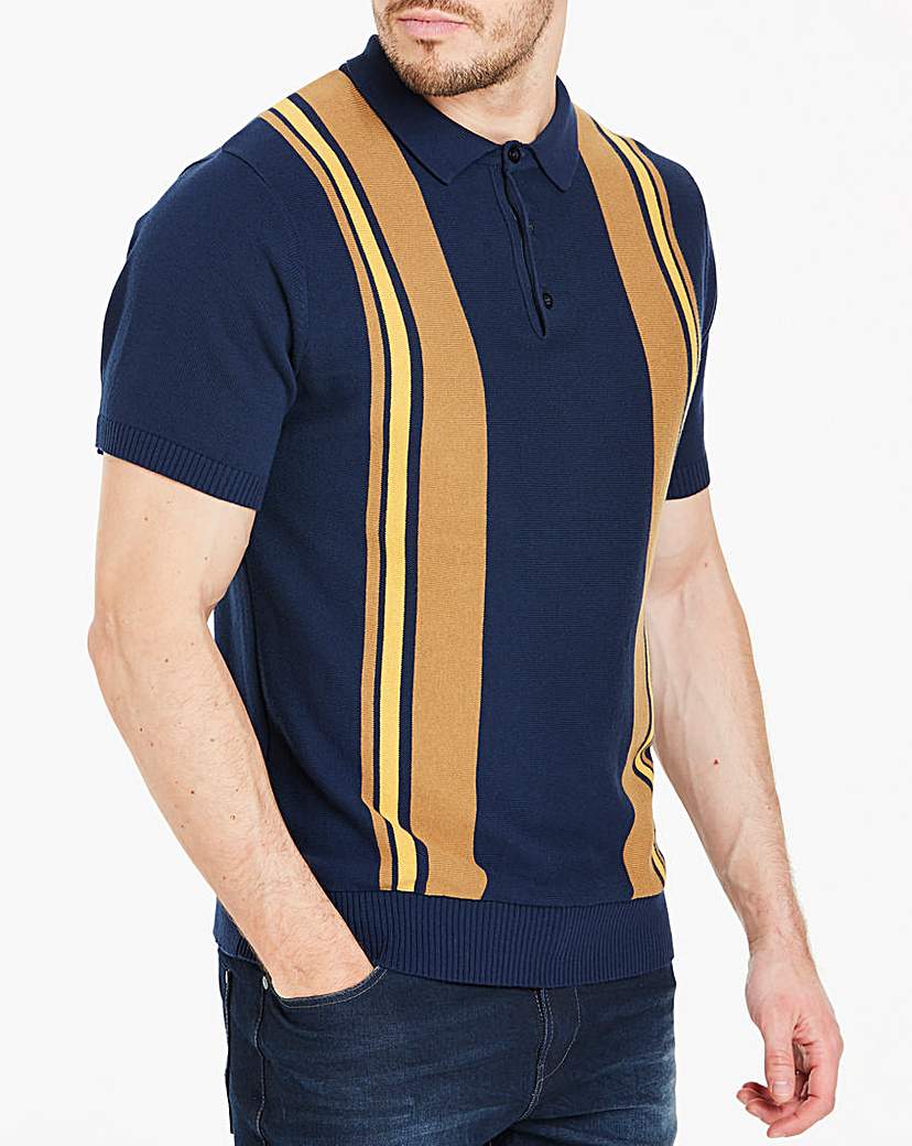Image of Short Sleeve Polo Style Knit