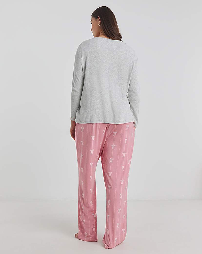 Ribbed Henley Pyjama Set