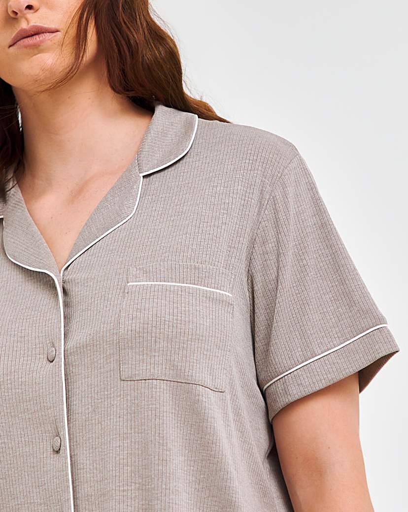 Pretty Secrets Supersoft Ribbed Pj Set